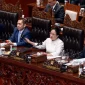 Pimpinan DPR saat rapat paripurna
